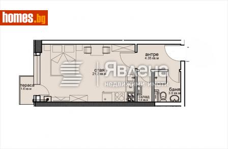 Едностаен, 47m² - Апартамент за продажба - 114674644