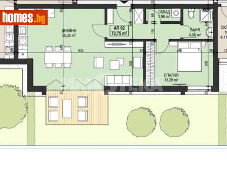Двустаен, 88m² - Апартамент за продажба - 114689030