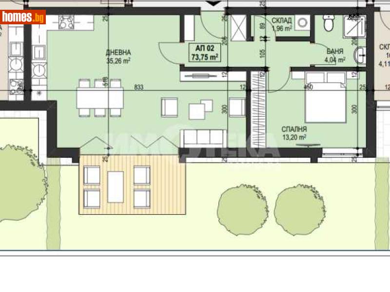 Двустаен, 88m² - Жк. Овча Купел, София - Апартамент за продажба - ИМОТЕКА АД - 114689030