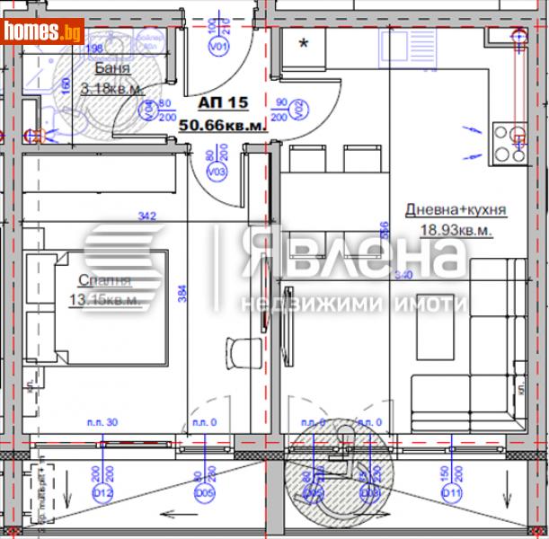 Двустаен, 58m² - Гр.Царево, Бургас - Апартамент за продажба - ЯВЛЕНА - 114689261