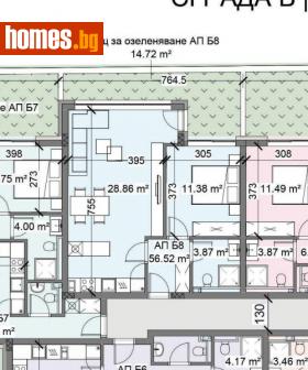 Двустаен, 64m² - Апартамент за продажба - 114690293