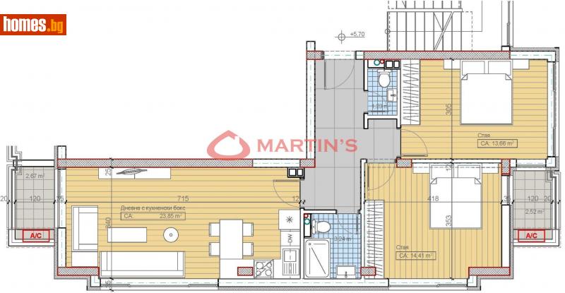 Тристаен, 102m² - Кв. Павлово, София - Апартамент за продажба - МАРТИНС Риелторс - 114691573