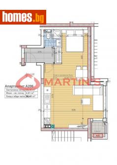 Едностаен, 58m² - Апартамент за продажба - 114691574