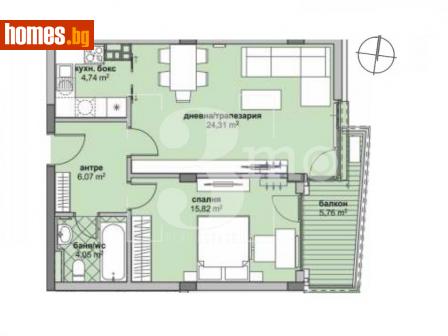 Двустаен, 83m² - Апартамент за продажба - 114702900