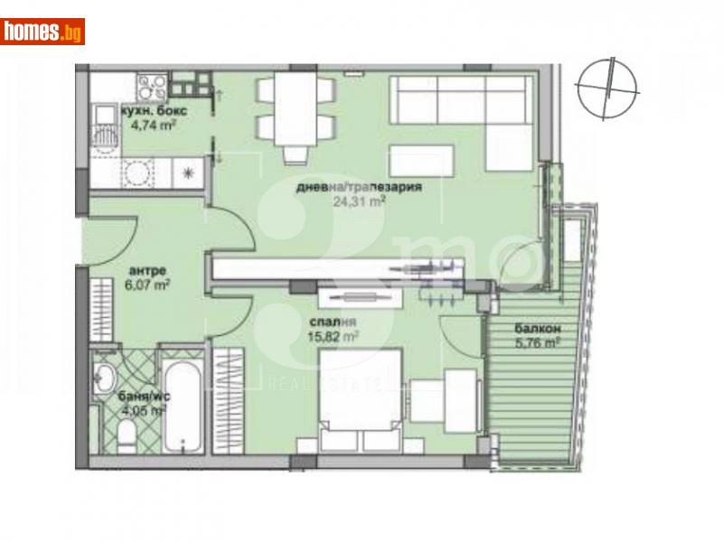 Двустаен, 83m² - Жк. Люлин 6, София - Апартамент за продажба - 3mo офис Амалтея - 114702900