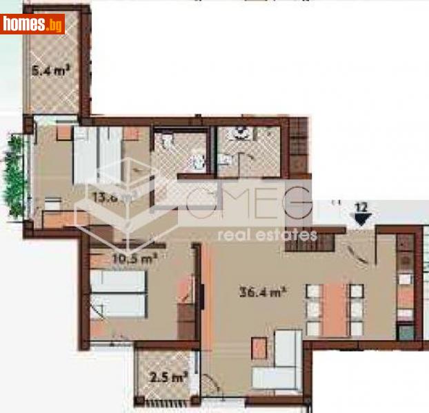 Тристаен, 101m² - Гр.Созопол, Бургас - Апартамент за продажба - Омега Реал ЕООД - 114708574