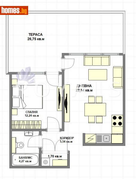 Двустаен, 99m² - Жк. Възраждане, Варна - Апартамент за продажба - РОЯЛС - 114709521