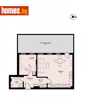 Двустаен, 71m² - Апартамент за продажба - 114716895