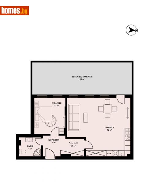 Двустаен, 71m² -  Банкя, София - Апартамент за продажба - Ирида - 114716895