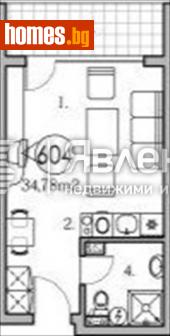 Едностаен, 40m² - Апартамент за продажба - 114724528