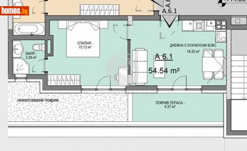 Двустаен, 65m² - Кв. Витоша, София - Апартамент за продажба - Глобъл Сървисиз ООД - 114741670