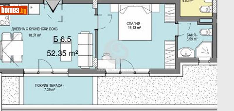 Двустаен, 63m² - Кв. Витоша, София - Апартамент за продажба - Глобъл Сървисиз ООД - 114741704