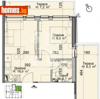 Двустаен, 65m² - Апартамент за продажба - 114742223