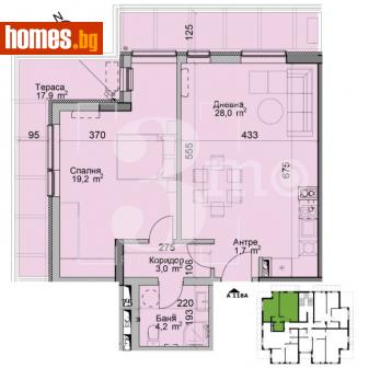 Двустаен, 103m² - Апартамент за продажба - 114742232