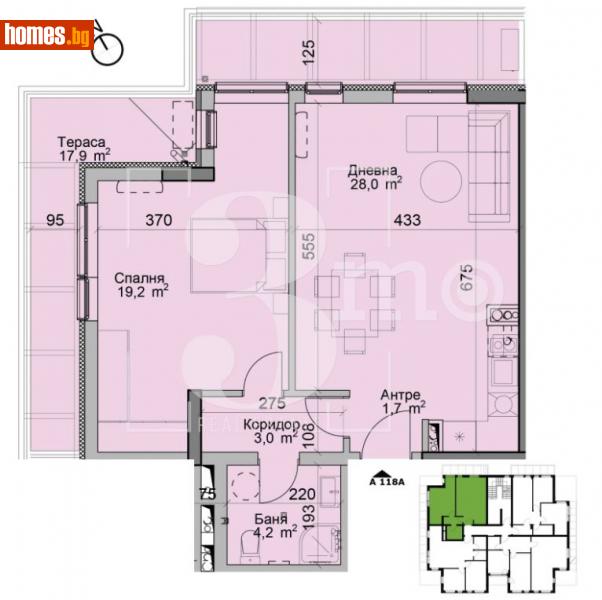 Двустаен, 103m² - Кв. Модерно Предградие, София - Апартамент за продажба - 3mo офис Амалтея - 114742232
