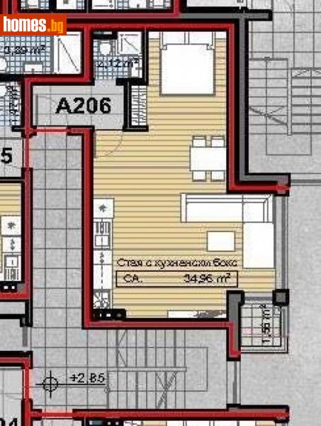 Едностаен, 58m² - Кв. Княжево, София - Апартамент за продажба - Продиджи - 114745645