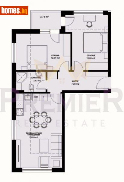 Тристаен, 92m² - Жк. Надежда 1, София - Апартамент за продажба - ИМОТИ ПРЕМИЕР - 114752778