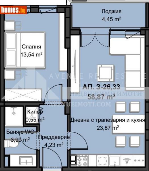 Двустаен, 71m² - Жк. Христо Смирненски, Пловдив - Апартамент за продажба - Avenue Real Estate - 114769013