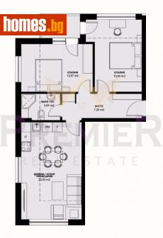 Тристаен, 92m² - Апартамент за продажба - 114769736