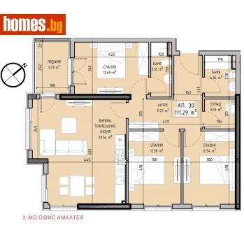Четиристаен, 129m² - Апартамент за продажба - 114776849