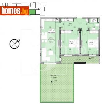 Тристаен, 117m² - Апартамент за продажба - 114776850