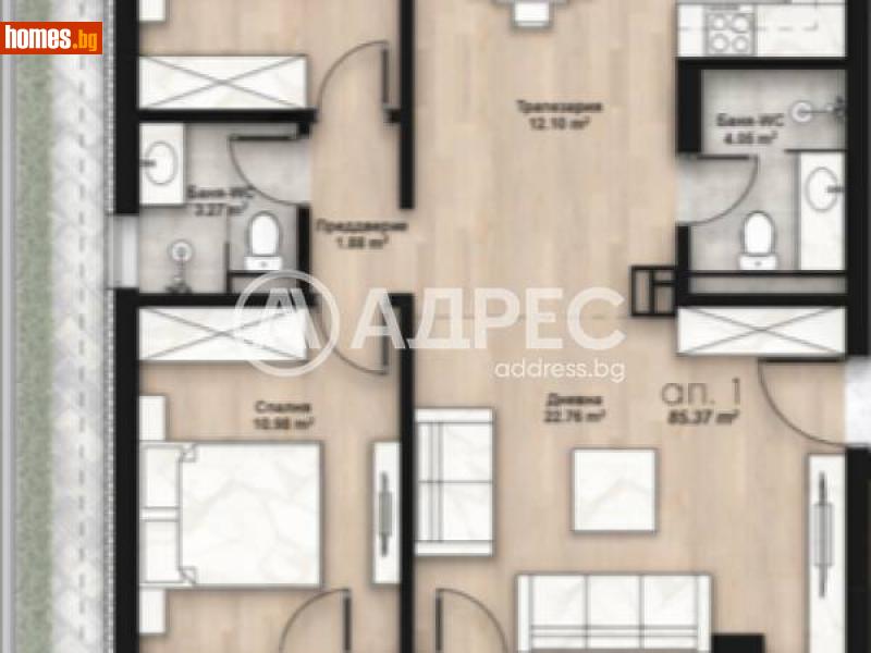 Тристаен, 96m² - Жк. Люлин 2, София - Апартамент за продажба - АДРЕС НЕДВИЖИМИ ИМОТИ - 114777411