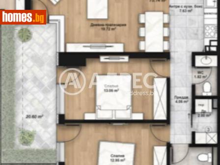 Тристаен, 84m² - Апартамент за продажба - 114777413