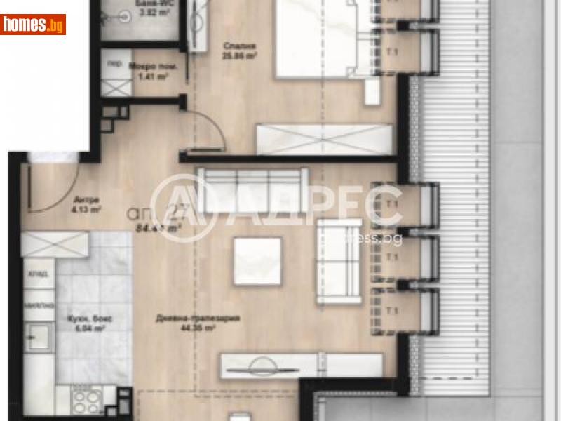 Тристаен, 152m² - Жк. Люлин 2, София - Апартамент за продажба - АДРЕС НЕДВИЖИМИ ИМОТИ - 114777432