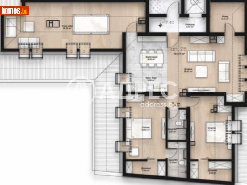 Тристаен, 169m² - Жк. Люлин 2, София - Апартамент за продажба - АДРЕС НЕДВИЖИМИ ИМОТИ - 114777434