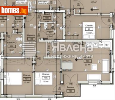 Тристаен, 89m² - Апартамент за продажба - 114777957