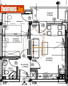 Двустаен, 58m² - Апартамент за продажба - 114778947