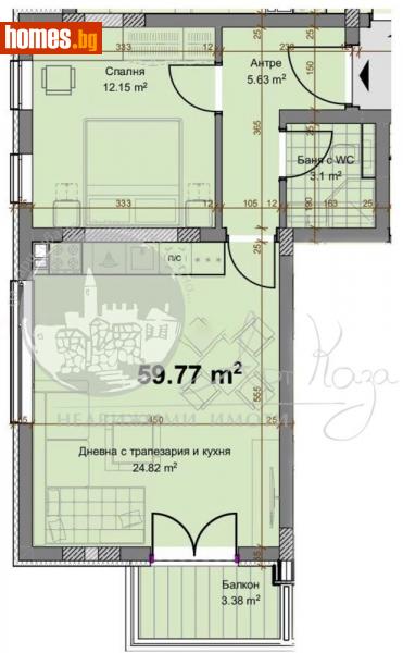 Двустаен, 74m² - Жк. Христо Смирненски, Пловдив - Апартамент за продажба - Арт Каза - 114788803
