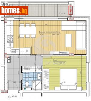 Двустаен, 74m² - Апартамент за продажба - 114792479