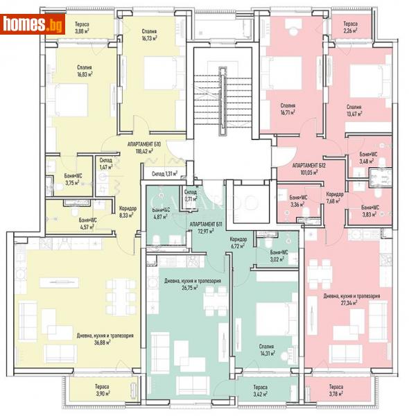 Тристаен, 125m² - Жк. Младост 4, София - Апартамент за продажба - Galardo real estate - 114800228