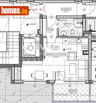 Едностаен, 50m² - Апартамент за продажба - 114805070