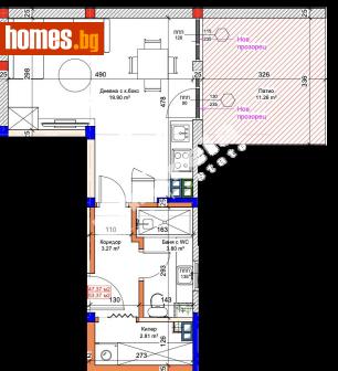 Едностаен, 53m² - Апартамент за продажба - 114810667