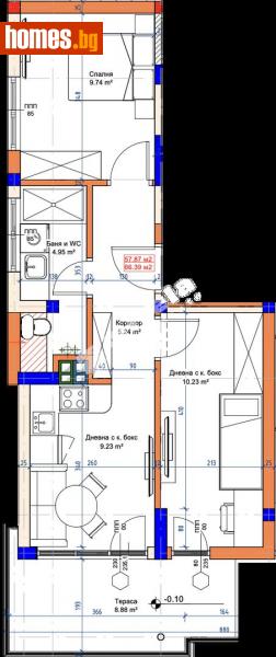 Тристаен, 66m² - Варна, Варна - Апартамент за продажба - МИРЕЛА - 114810685