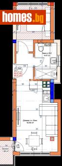 Двустаен, 46m² - Апартамент за продажба - 114810687