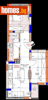 Тристаен, 61m² - Апартамент за продажба - 114810688