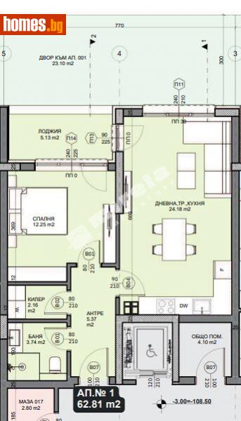 Двустаен, 97m² - Кв. Галата, Варна - Апартамент за продажба - МИРЕЛА - 114810700