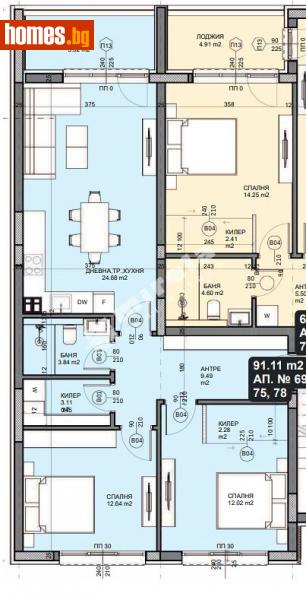 Тристаен, 106m² - Кв. Галата, Варна - Апартамент за продажба - МИРЕЛА - 114810705