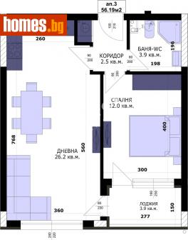 Двустаен, 64m² - Апартамент за продажба - 114810717