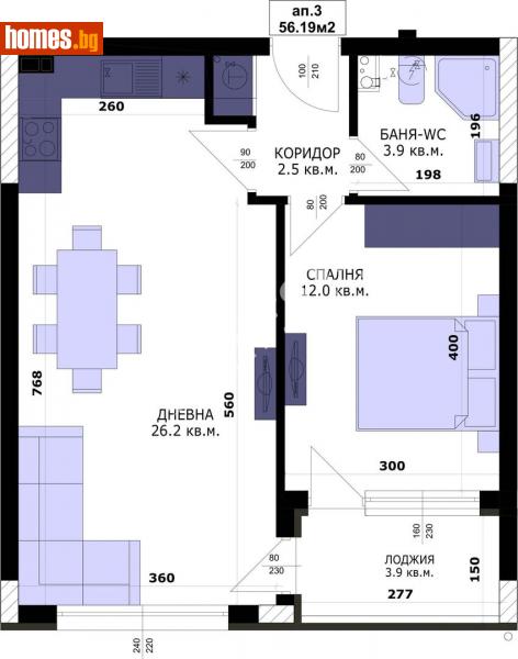 Двустаен, 64m² -  Кайсиева Градина, Варна - Апартамент за продажба - МИРЕЛА - 114810717
