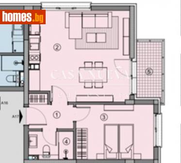 Двустаен, 59m² - Апартамент за продажба - 114814214