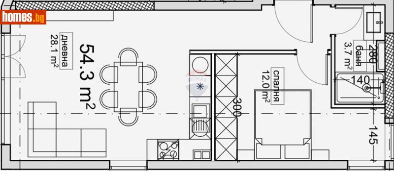 Двустаен, 63m² - Кв. Владиславово, Варна - Апартамент за продажба - RE/MAX Home - 114846358