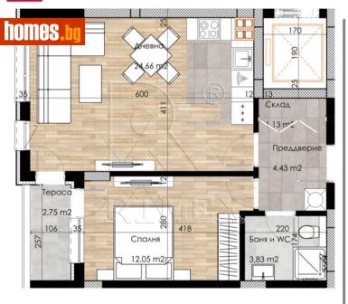 Двустаен, 67m² - Апартамент за продажба - 114850826