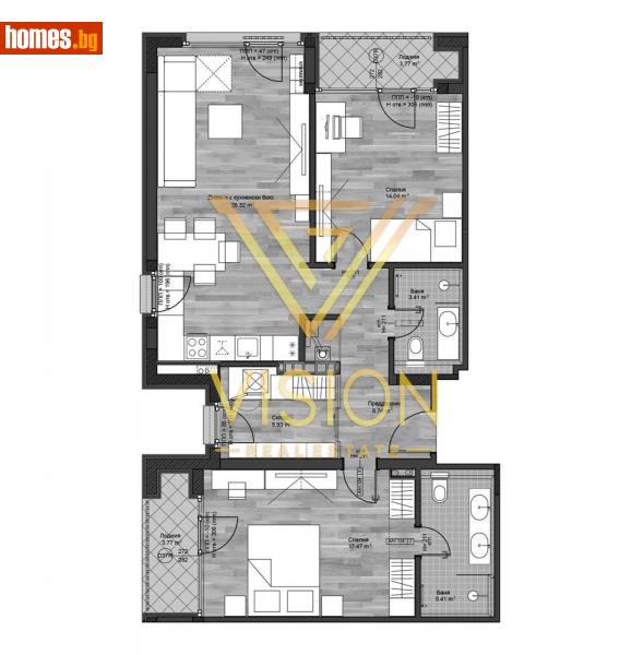 Тристаен, 135m² - Кв. Бояна, София - Апартамент за продажба - Vision Real Estate - 114851212