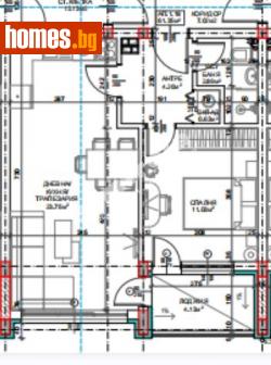 Двустаен, 61m² - Апартамент за продажба - 114854544
