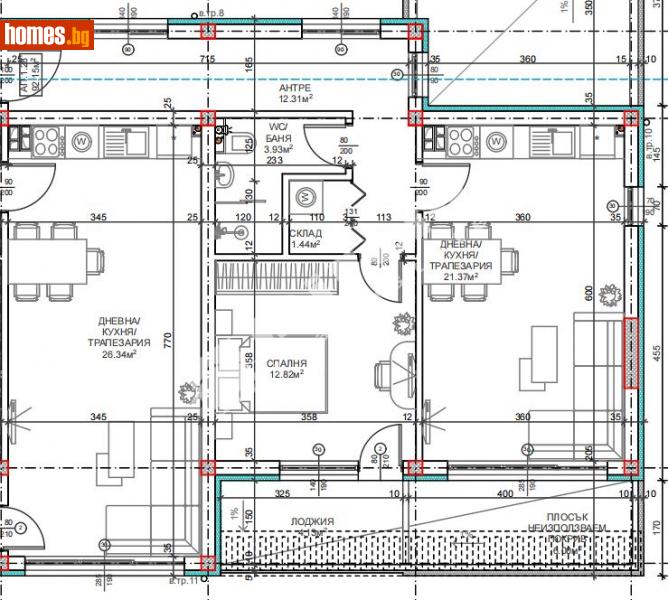 Двустаен, 80m² - Кв. Виница, Варна - Апартамент за продажба - МИРЕЛА - 114854548