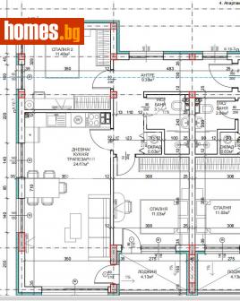 Тристаен, 96m² - Апартамент за продажба - 114854553